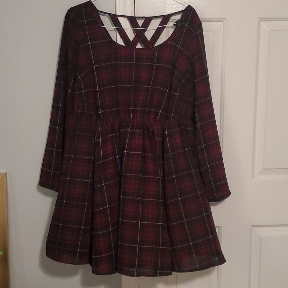 Torrid plaid/flannel print dress